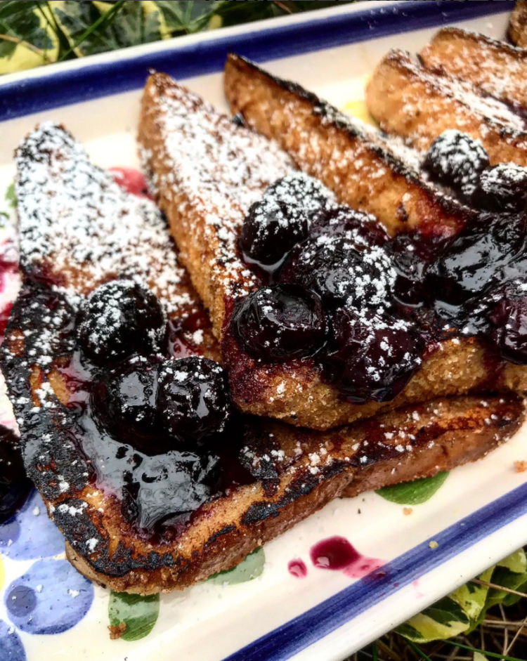 Cinnamon and Blueberry French Toast